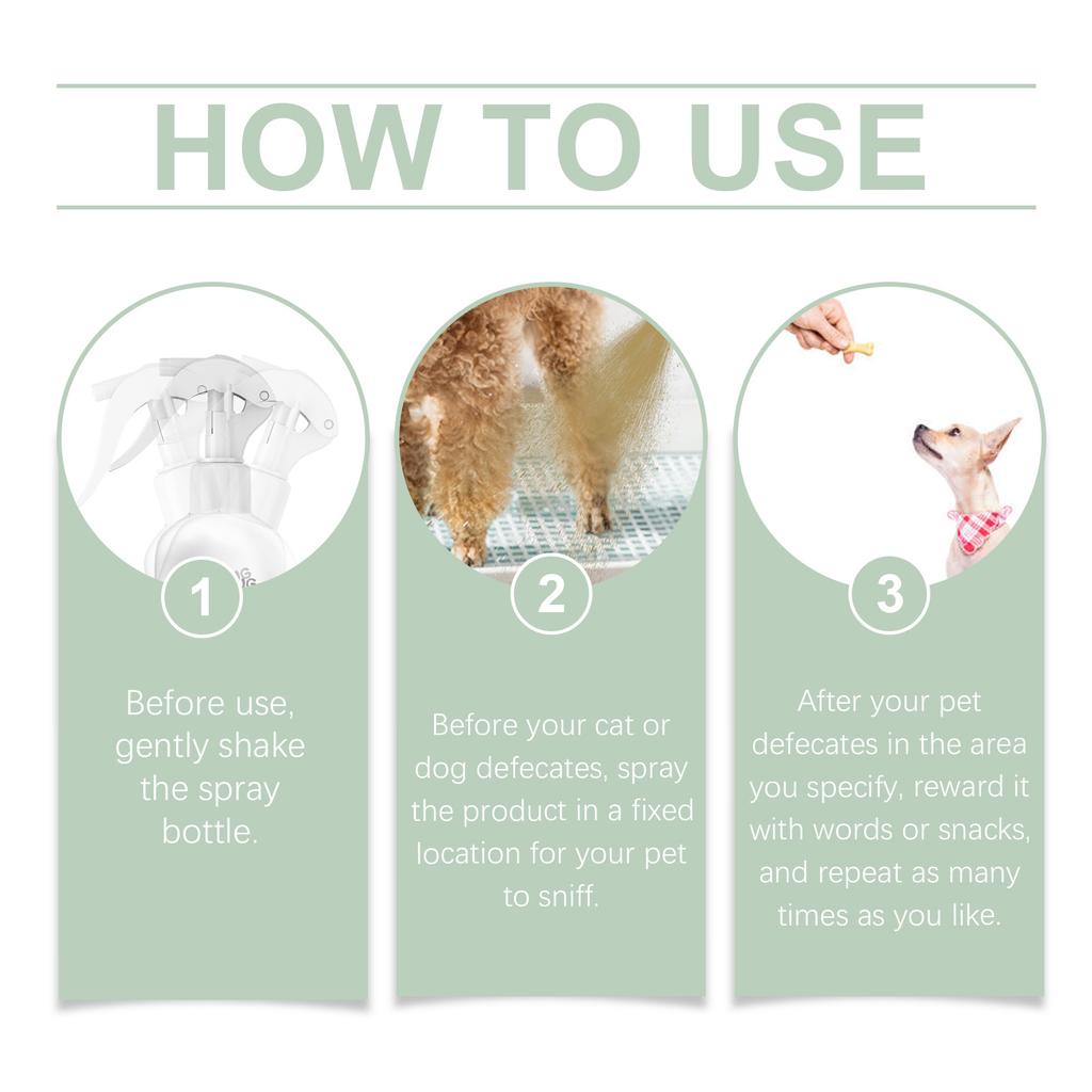 Pet Potty Training Spray, Pet Toilet Training Aid for Dogs & Cats, Help Prevent Random Urinating & Defecating