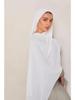 High Quality Satin Chiffon Hijab Scarf Shawls Drape Long Scarf Women'S Pleated Scarf Big Size Turbans For Women Krepp Hijabs