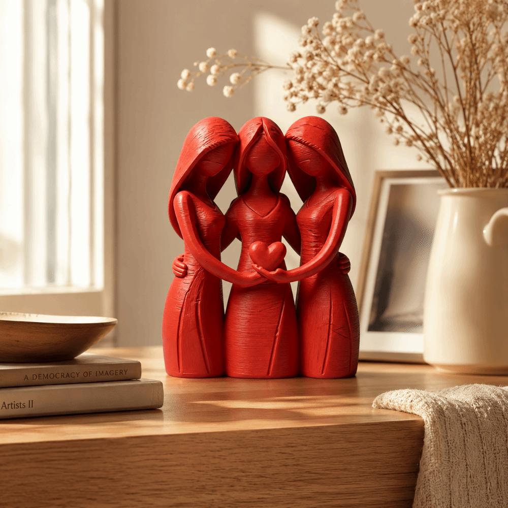 Desk Ornaments Mother Daughter Figurine 3D Printed Sisters Friendship Statue Affection Display