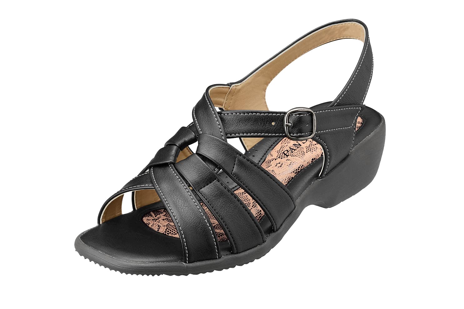 

Сандалии с задником BB5475 M Черные 1 пара [Панси] Женские / чёрный