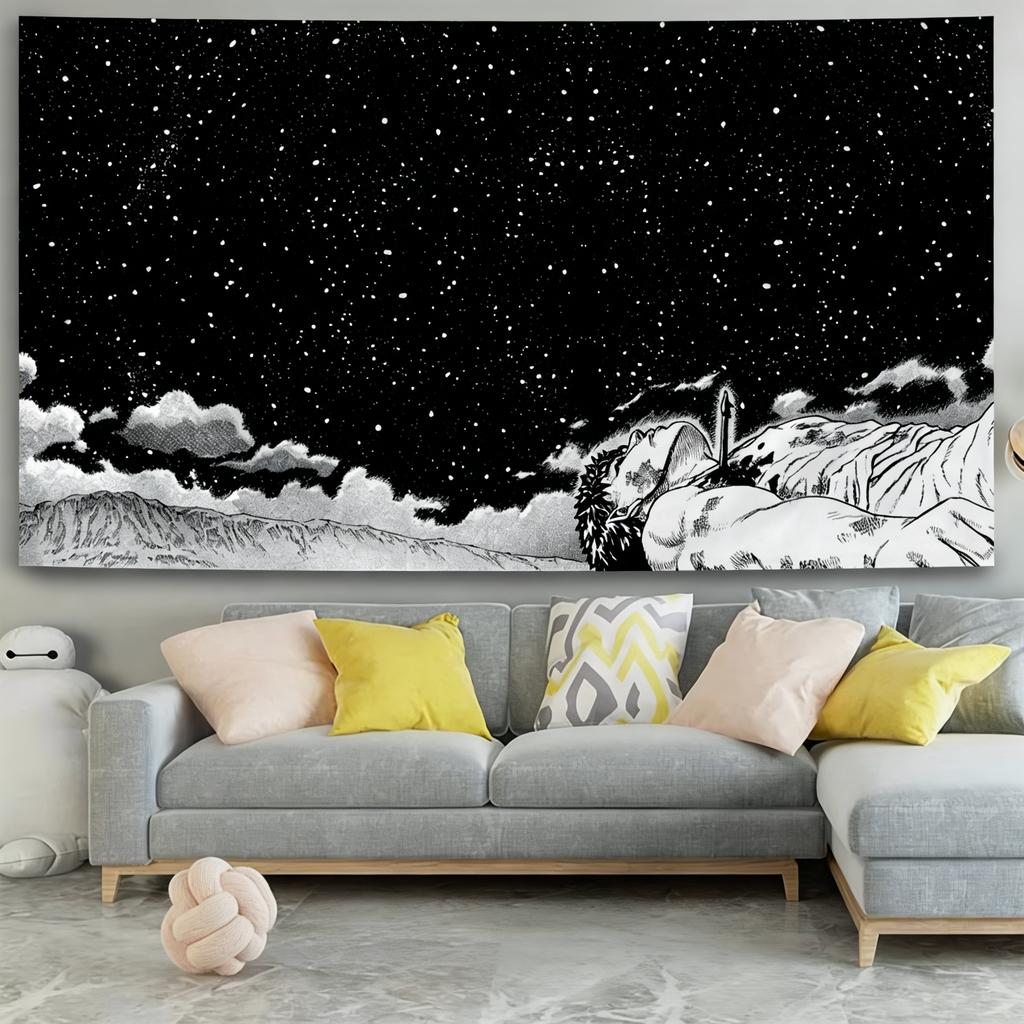 New Berserk Anime Tapestry Wall Hanging Manga Art Wall Decor For Bedroom Dorm Living Room Home Decoration
