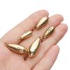 5pcs Split Weights Line Sinkers Brass Fishing Lead fall Sinker Hook Connector