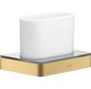 Axor Universal Softsquare Toothbrush Holder 42834250, Brushed Gold Optical