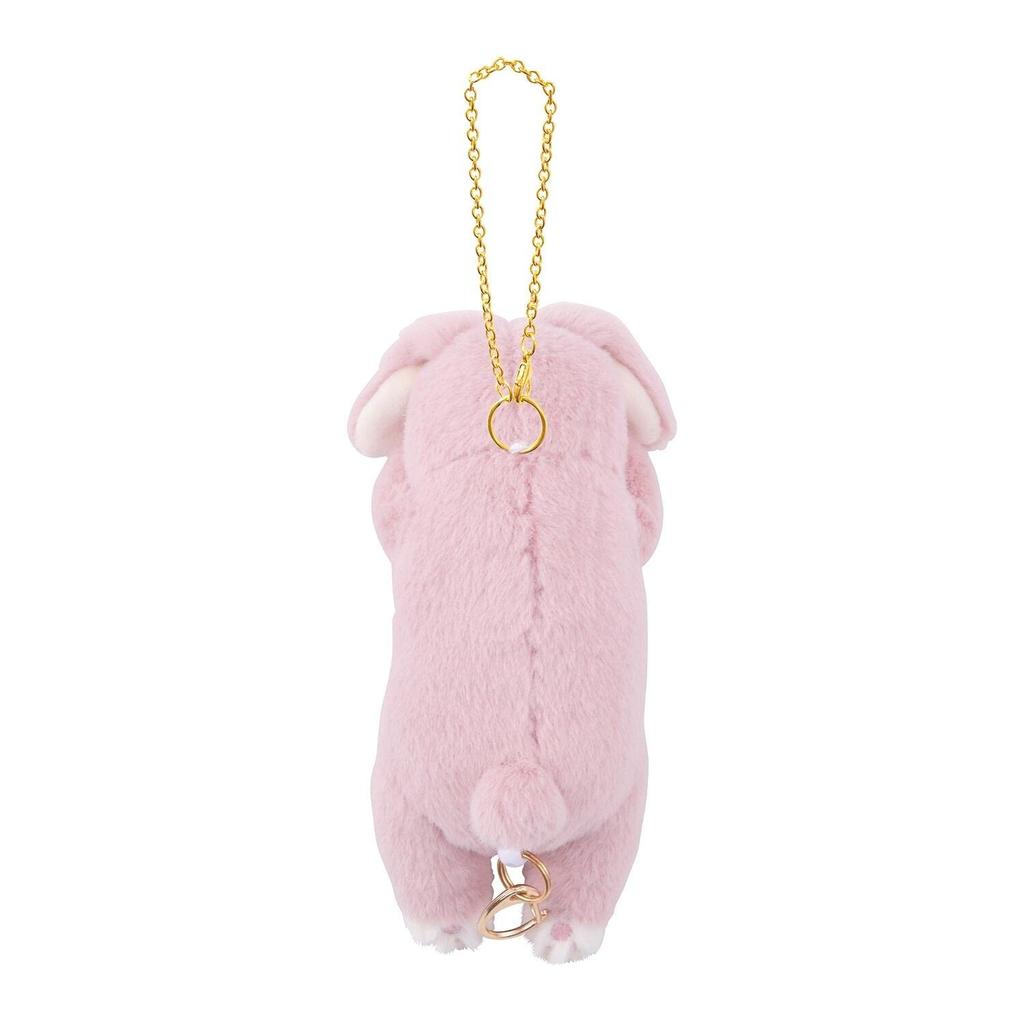 Livheart Reel Necked Rabbit 15cm Cute Accessory Mascot, (approx. long), Case, 97123-23