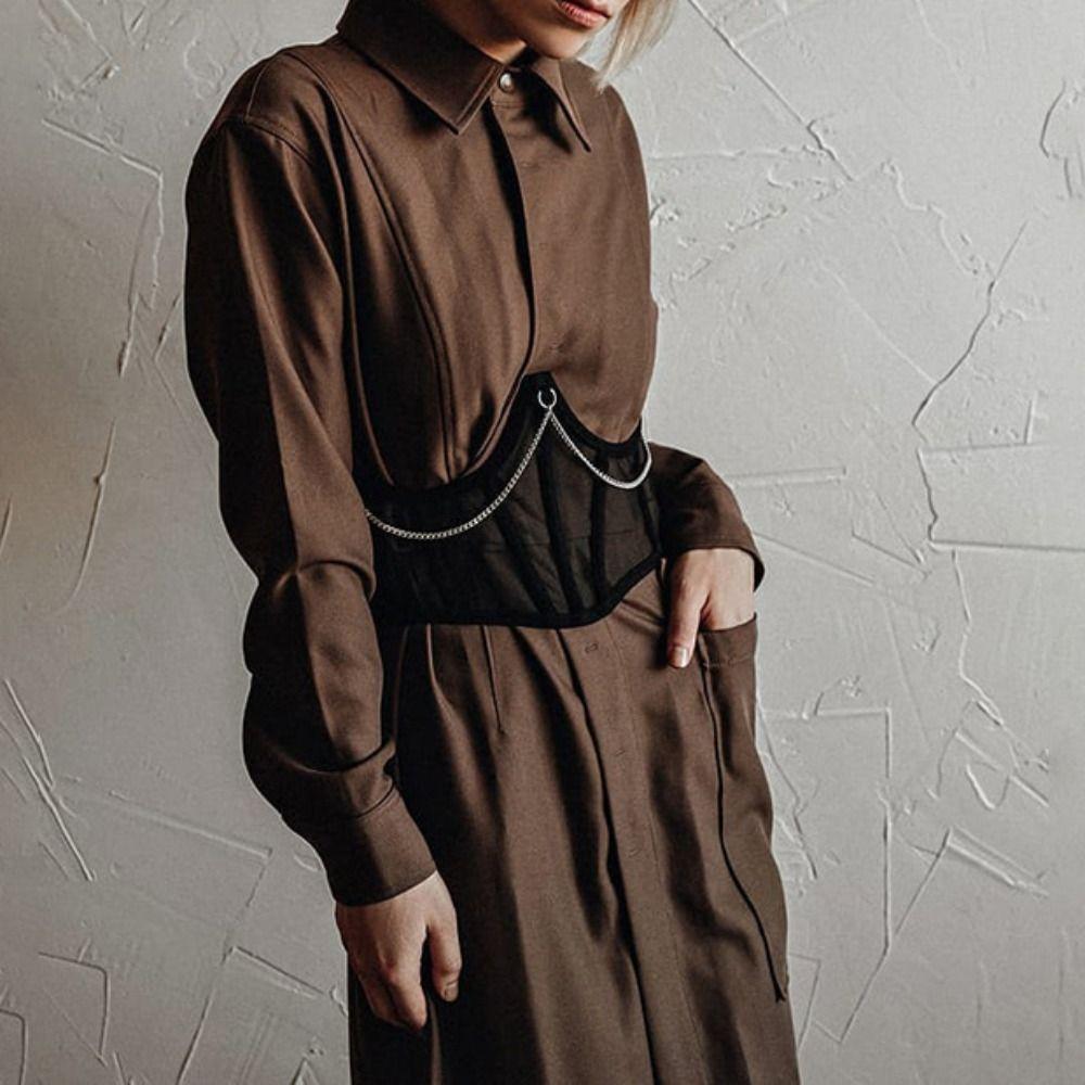 Chain Tummy Control Shapewear Mesh Girdle Body Shaper Waist Trainer Shapewear  Shape Control