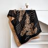 Elegant intellectual style thickened winter shawl women travel versatile multi-functional warm scarf leopard print scarf