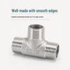 DN15 Tee Diverter: Copper/Stainless Steel, Internal/External Thread, One-In-Two-Out Water Pipe Connector