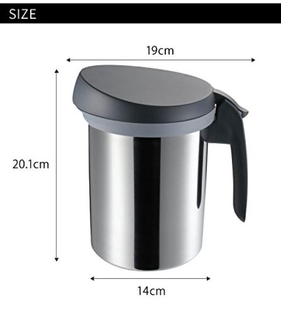 Oaks Uchicook Oil Filtration Pot Red Made in Japan UCS1RD