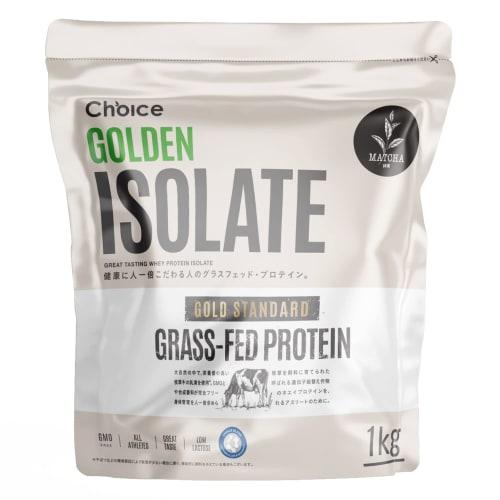 

Choice Golden Isolate Grass-Fed Whey Protein, WPI, Matcha Flavor, 1kg, No Artificial Sweeteners, Made in Japan, Naturally Sweetened