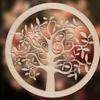 10PCS Round Tree Pattern     Wood Craft Handwork Scrapbooking Home Decoration