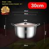 316 Stainless Steel Household Cooking Congee Steamer Uncoated Extra Thick Thickened Soup Pot Large Capacity Stew Pot Hot Pot