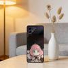 Cute Anya Forger Spy-Family Phone Case For Samsung S25,S24,S21,S22,S23,S30,Ultra,S20,Plus,Fe,Soft Silicone Black Cover