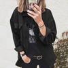 Women's Fall Lapel Loose Corduroy Shirt
