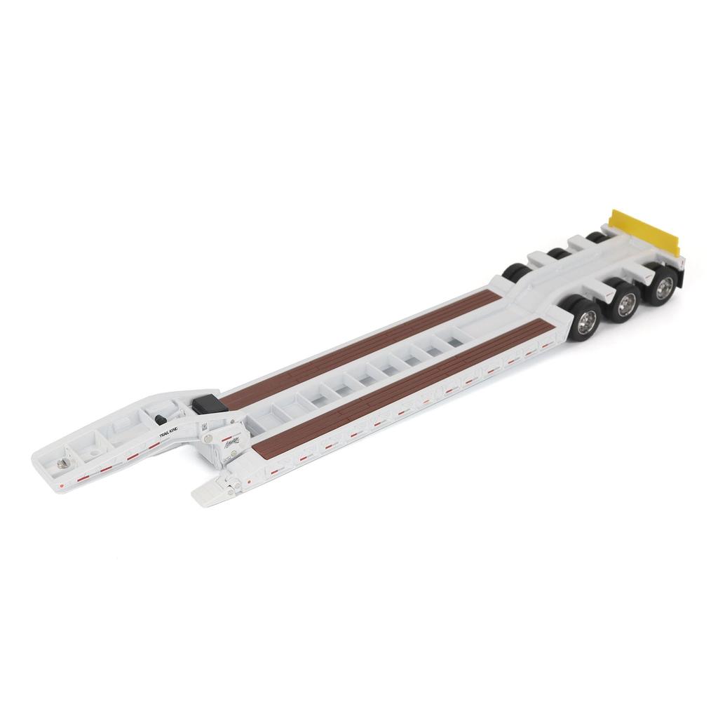 1:50 Scale Hydraulic Detachable Gooseneck Lowboy Trailer (White Regular Version) | Transport Series, 1:50 Scale Diecast Collectible Model 71138