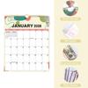 1/2pcs Paper Wall Calendar Monthly Calendar Notepad Home Office Decoration New Year Gift Suitable for Daily Note Taking