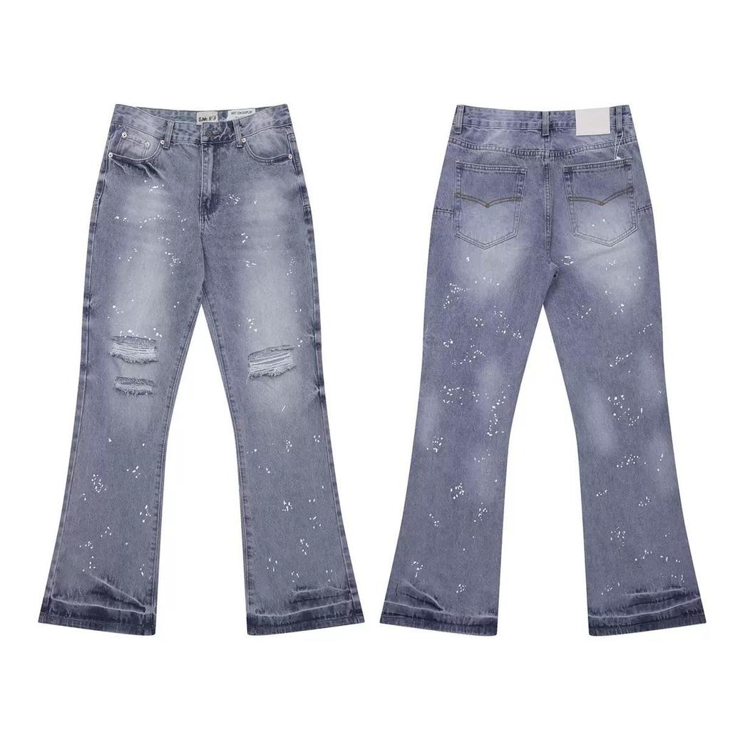 RogueWave Fashion Print Jeans Loose Casual Sports Denim Pants for Men and Women
