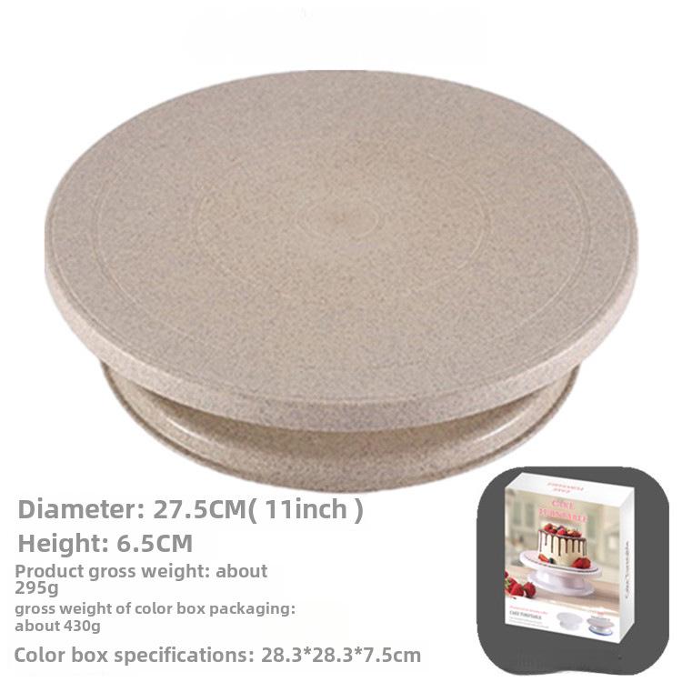 Wheat Straw Cake Turntable Decorating Set - Rotating Baking Tool for DIY Projects