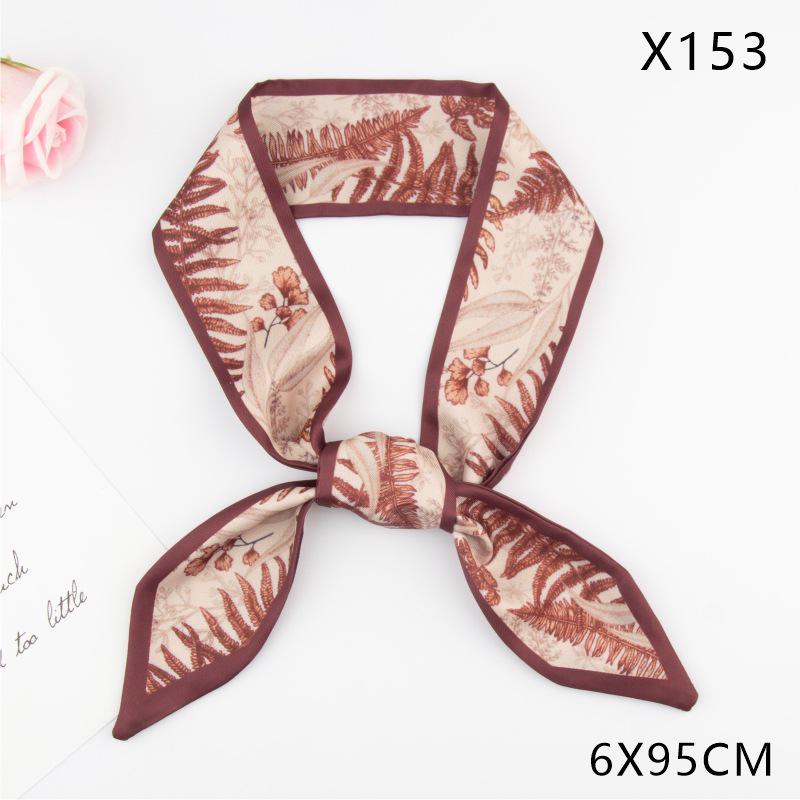 Versatile Vintage Silk Scarf: Hair Tie, Headband, Bag Accessory