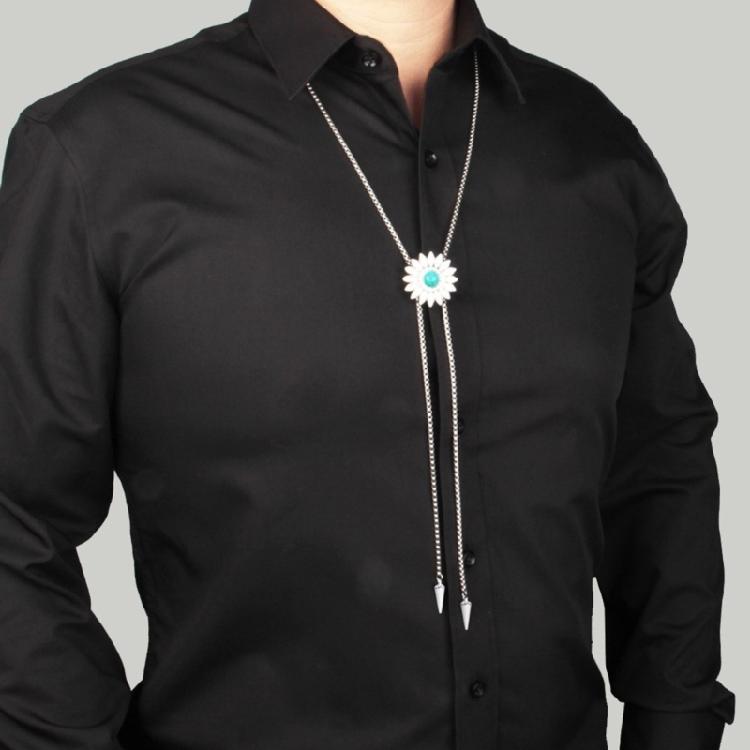 Bolo Tie Necklace for Teenage Girls Cool Chokers Daisy Jewelry Neck Chain