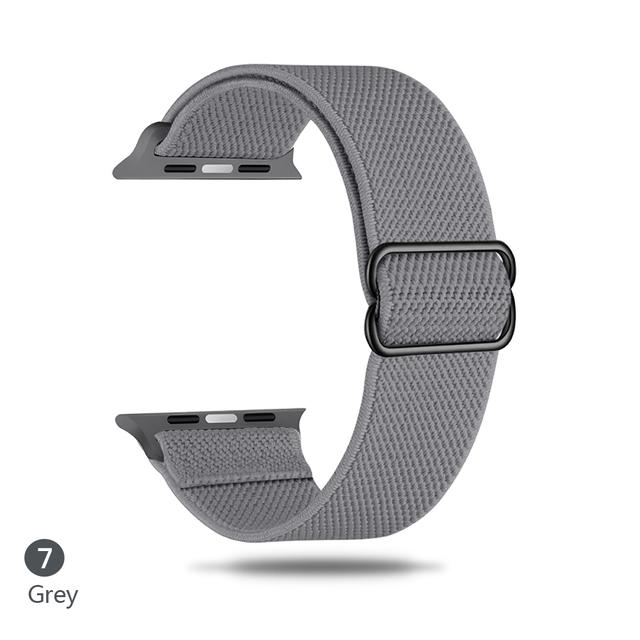 Cinturino in Nylon per Apple watch band 44mm 40mm 38mm 42mm ultra 2 49mm SOLO bracciale correa iwatch series 9 7 SE 6 5 4 8 45mm 41mm