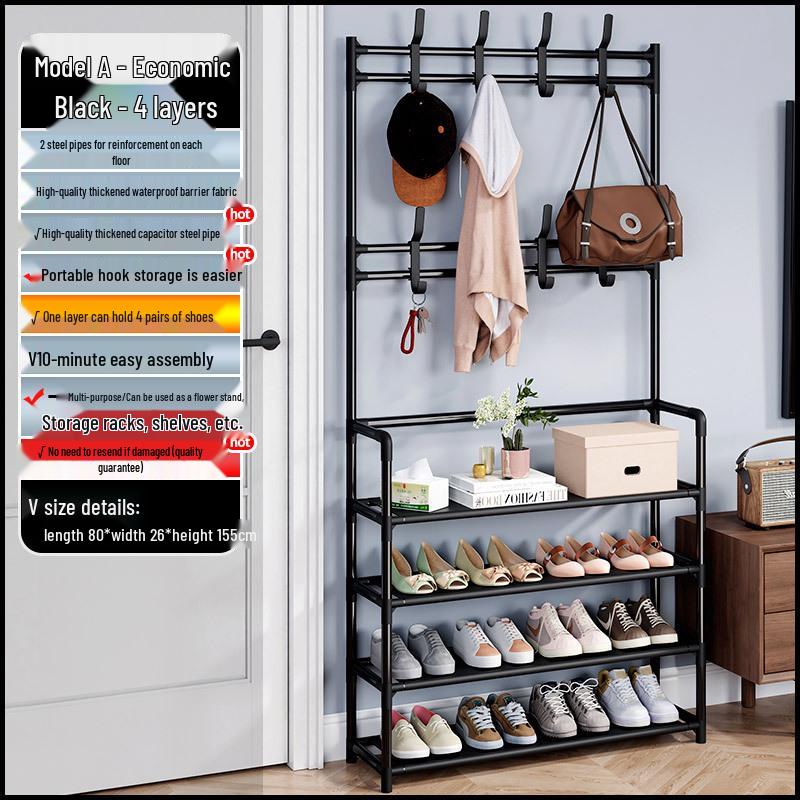 Sapateira multicamadas: Armazenamento para Entrada para Sapatos e Casacos, Perfeito para Dormitórios e Aluguéis