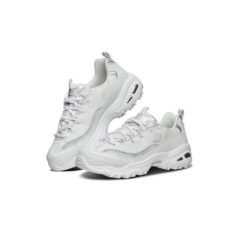 Skechers 2025 Women s Sports White Panda Dad Shoes 38