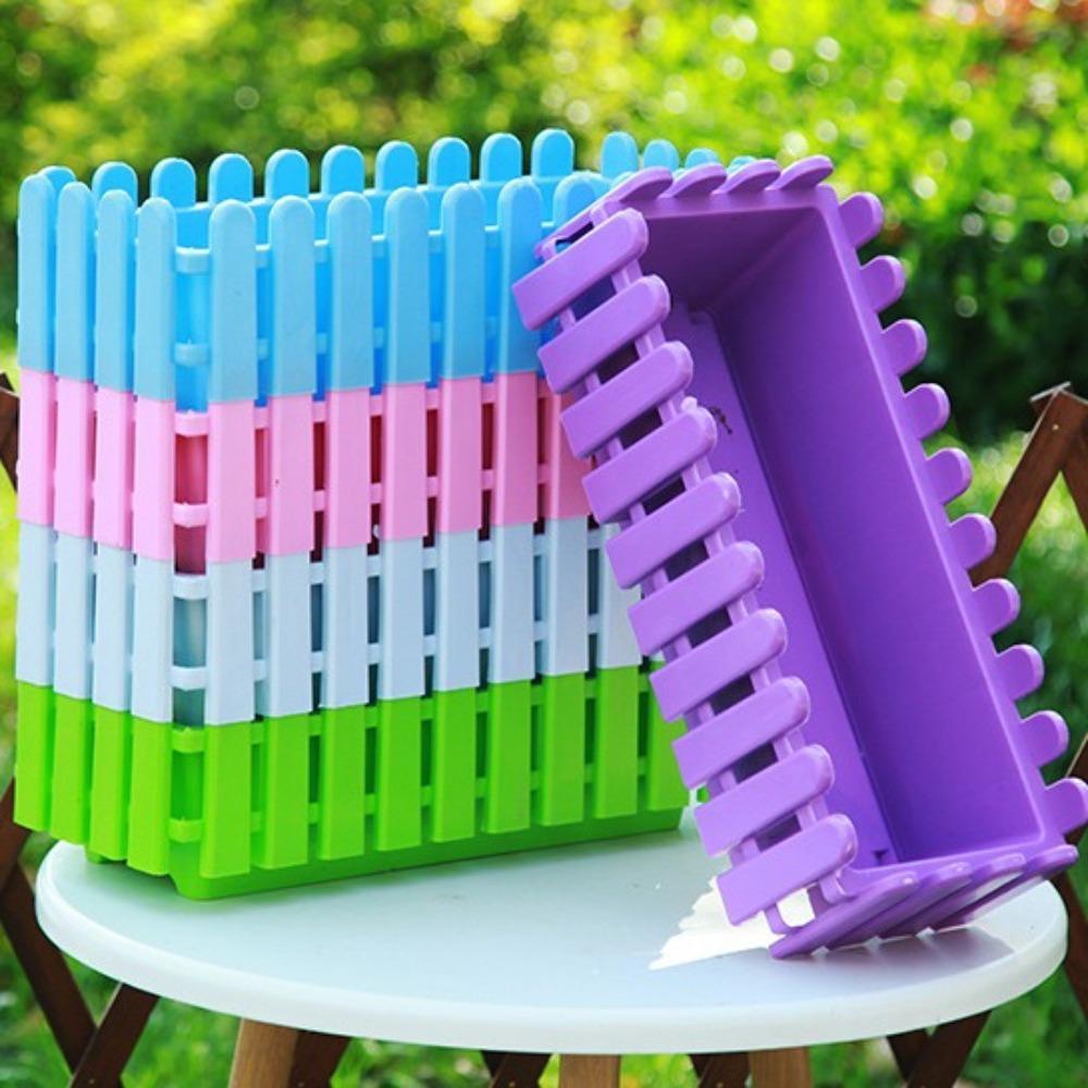 Strip Garden Fence Plastic Vegetable Slot Extra Durable Storage Holder  Home