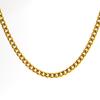 Men'S And Women'S Necklaces Hip-Hop Round Grinding Chains Vacuum Electroplated Gold Titanium Steel Jewelry Stainless Steel Necklaces