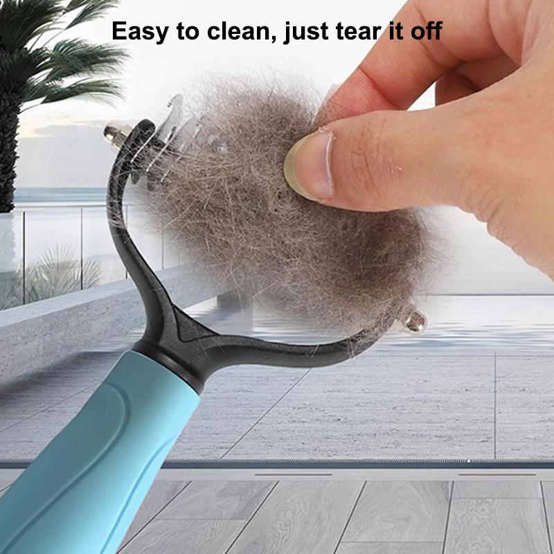 Dual Side Pet Deshedding Brush Efficient Dematting Dog Cat Hair Remover Tool for Pet Owners Grooming Supplies