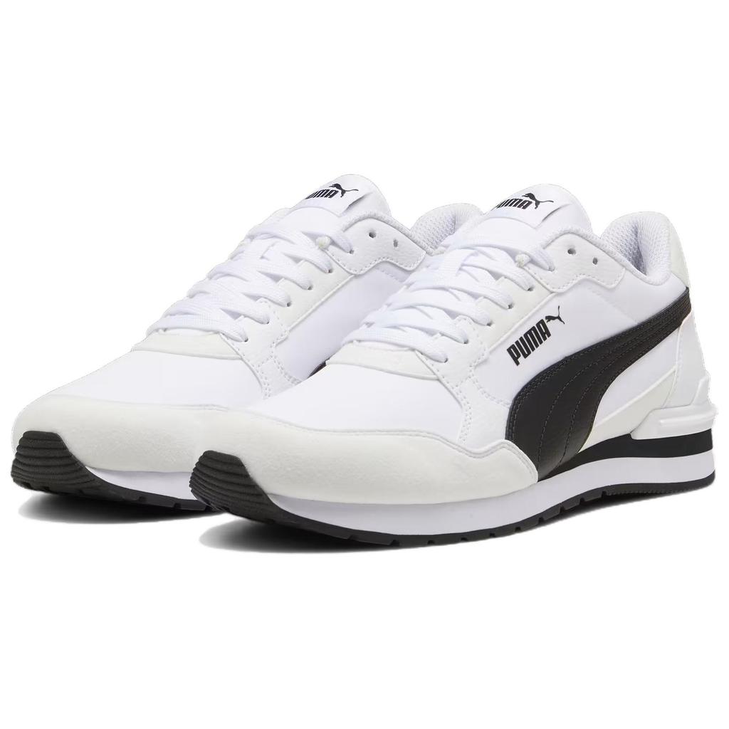 New PUMA St Runner Low Top Casual Shoes Unisex Black White 399069-02