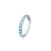 Swarovski Matrix Fashion Round Cut Rhodium Plated Ring Women ring Blue 5658671