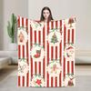New Year Plaid & Pattern Flannel Blanket Winter Super Warm Bedding Throws for Kids Bedroom Street Trend Bedspread Sofa Bed Cover