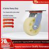 Heavy-Duty Nylon Swivel Caster with Brake - 4", 5", 6", 8" - Shock-Absorbing, Wear-Resistant.