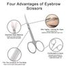 6 PCS Eyebrow Tweezers Set - Tweezers for Women and Men Facial Hair Chin, Eyebrow Kit Ingrown Hair Tweezers Precision Tweezers