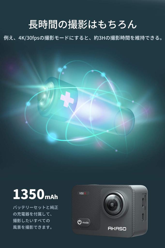 AKASO Action Camera 4K30fps 20MP New Version Image Stabilization WiFi Enabled Compact Action 40M HDMI Micro USB External Microphone Underwater