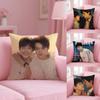 BL TV R-Revenged Love Pillow Case Anti-dustmite Pillowcase Invisible Zipper Silky Short Plush Sofa Cushion Cover