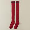 Japanese Style Women Stockings College Style School Girls Long Socks Stockings Cotton Knitting Solid Color Thigh High Stockings