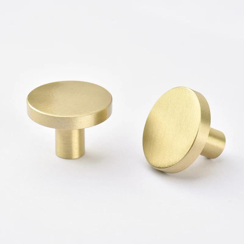 Round Brass Dresser Knobs Drawer Handle Cabinet Door Handle Antique Antique Kitchen furniture Hardware Knob Kitchen  Handles