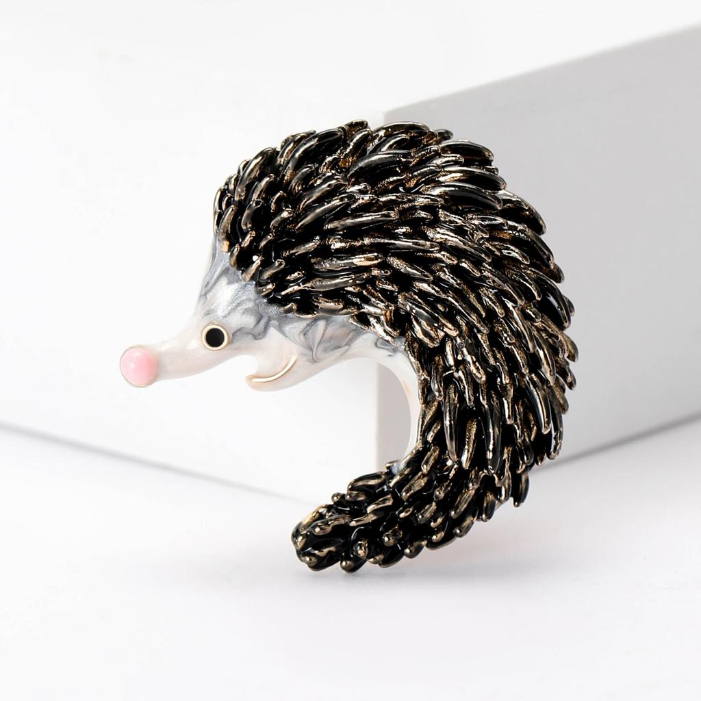 Cute Hedgehog Brooches For Unisex Animal Pins Casual Party Accessories Gifts
