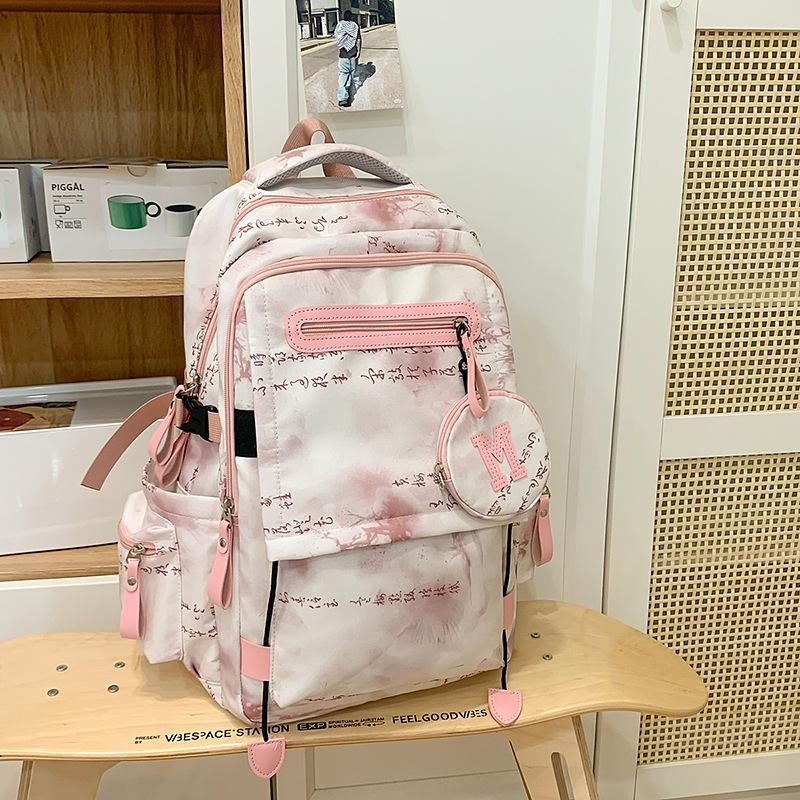 School Bag High Value School Bag Female Newborn Large Capacity Women's Large Backpack High Leisure Computer Travel Bag