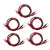 1m 4mm Silicone Banana Plug To Stackable Cable for (0)