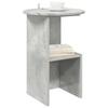 Side Table Concrete Grey Ø 39.5 x 55 cm Engineered Wood