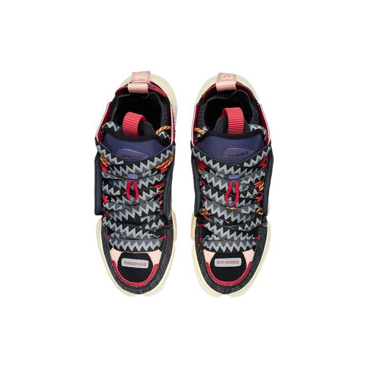 Li-Ning Wudao Ace Fabric Leather One-Piece Weave Anti-Slip Wear-Resistant Low-Top Sports Casual Shoes Men Sneakers Cold-Sand-Black AGWR019-2