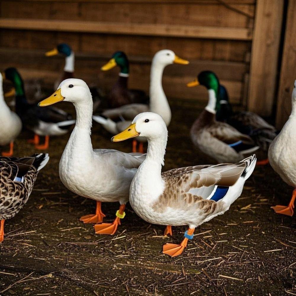 100pcs Portable Poultry Ankle Bands Mixed Colour Bird Leg Sign Rings  Poultry Accessories