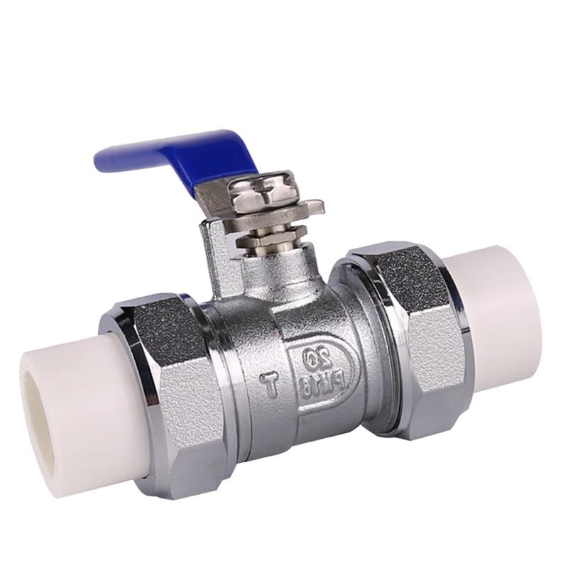 PPR Double Union Hot Melt Brass Ball Valve