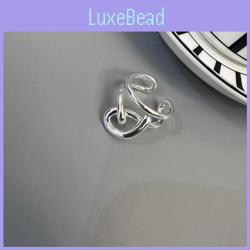 Unique Korean Design Minimalist Double Layer Knot Ring For Women In Trendy Styles