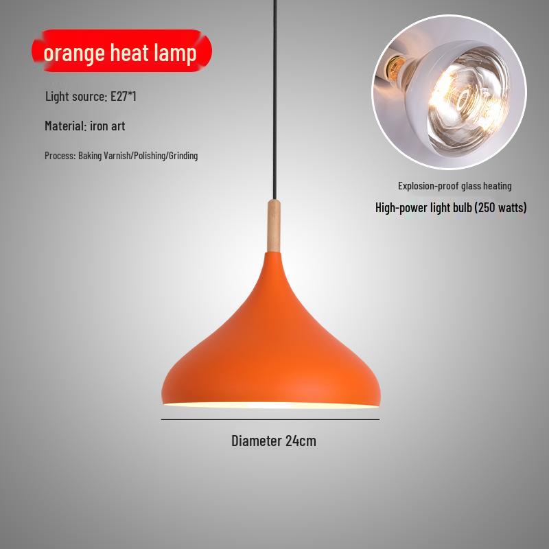 Retractable Insulated Heating Pendant Light for Self-Service Restaurants, Hotels, Fast Food Outlets, Supermarkets, and Cooked Food Displays