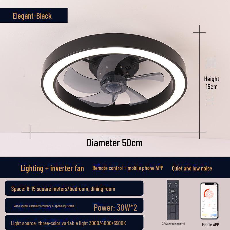 

Встроенный потолочный вентилятор для спальни и ресторана - модель 2024 г. 220V
