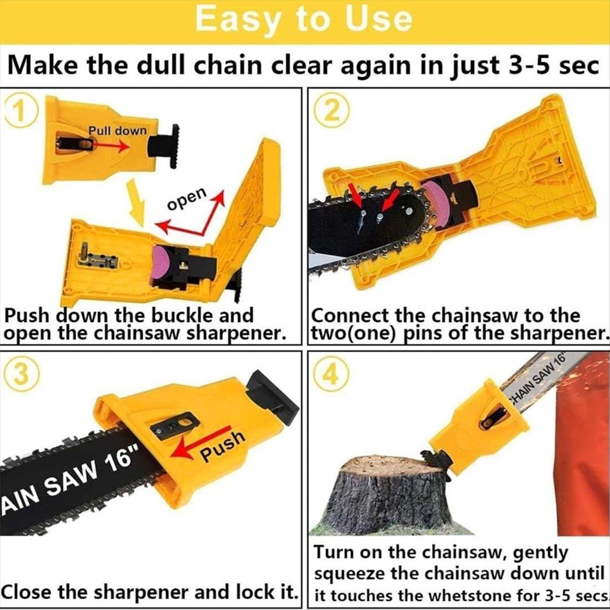 

BHBL Chainsaw Sharpener,Portable Chainsaw Sharpener Kit,Universal Chainsaw Sharpener, Tool China Mainland