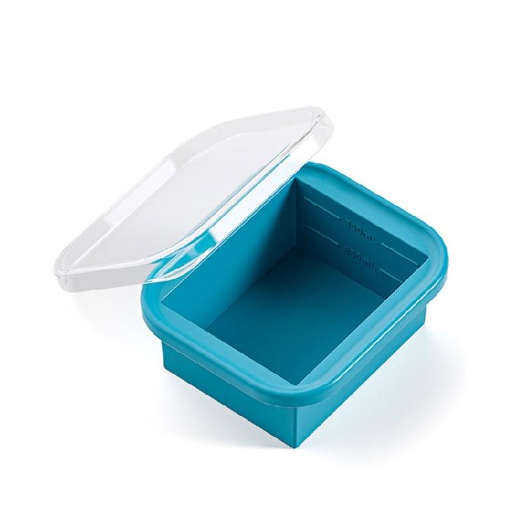 

Sealed Soup Container Square Silicone Box With Lid Sealed Food Freezer Tray for Juices And Seasonings 1